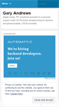 Mobile Screenshot of garyandrews.wordpress.com