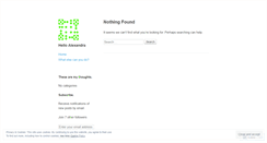 Desktop Screenshot of helloalexandra.wordpress.com