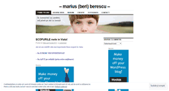 Desktop Screenshot of mariusberescu.wordpress.com