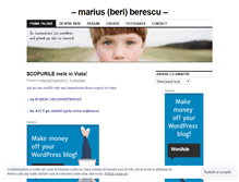 Tablet Screenshot of mariusberescu.wordpress.com