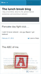 Mobile Screenshot of mylunchbreakblog.wordpress.com