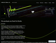 Tablet Screenshot of cursodefinalcut.wordpress.com
