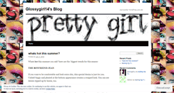 Desktop Screenshot of glossygirl14.wordpress.com