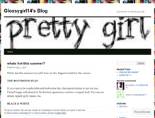 Tablet Screenshot of glossygirl14.wordpress.com