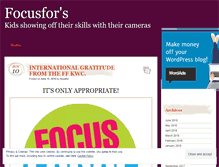 Tablet Screenshot of focusfor.wordpress.com