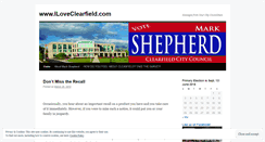 Desktop Screenshot of iloveclearfield.wordpress.com