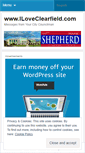 Mobile Screenshot of iloveclearfield.wordpress.com