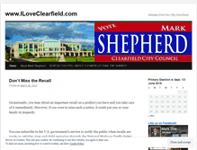 Tablet Screenshot of iloveclearfield.wordpress.com