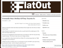 Tablet Screenshot of flatoutblog.wordpress.com