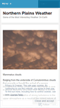 Mobile Screenshot of northernplainsweather.wordpress.com