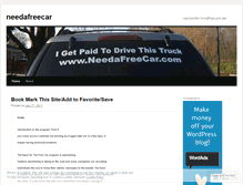 Tablet Screenshot of needafreecar.wordpress.com