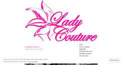 Desktop Screenshot of msladycouture.wordpress.com