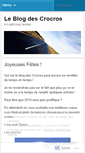 Mobile Screenshot of lescrocros.wordpress.com