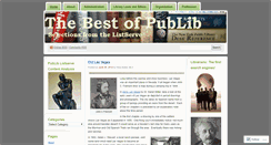 Desktop Screenshot of bestofpublib.wordpress.com