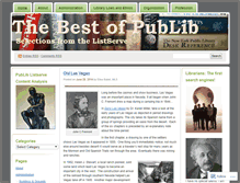 Tablet Screenshot of bestofpublib.wordpress.com