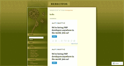 Desktop Screenshot of bebecitos.wordpress.com