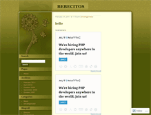 Tablet Screenshot of bebecitos.wordpress.com