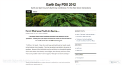 Desktop Screenshot of earthdaypdx2012.wordpress.com