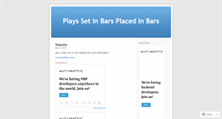 Desktop Screenshot of barplays.wordpress.com