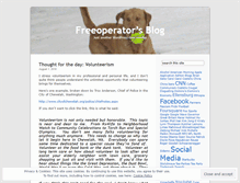 Tablet Screenshot of freeoperator.wordpress.com