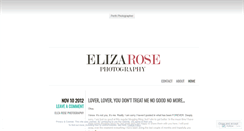 Desktop Screenshot of elizarosephotography.wordpress.com