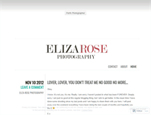 Tablet Screenshot of elizarosephotography.wordpress.com