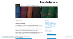 Desktop Screenshot of knowledgewala.wordpress.com