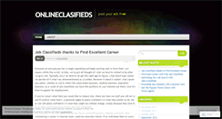 Desktop Screenshot of onlineclasifieds.wordpress.com