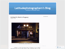 Tablet Screenshot of latitudephotographers.wordpress.com