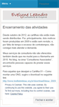 Mobile Screenshot of evelyneleandro.wordpress.com