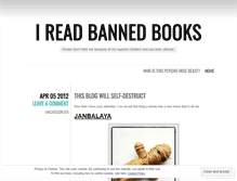 Tablet Screenshot of ireadbannedbooks.wordpress.com