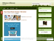 Tablet Screenshot of ottawalibrary.wordpress.com