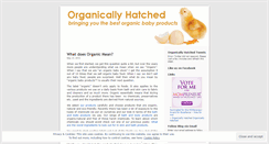 Desktop Screenshot of organicallyhatched.wordpress.com