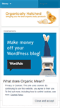 Mobile Screenshot of organicallyhatched.wordpress.com
