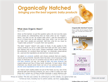 Tablet Screenshot of organicallyhatched.wordpress.com