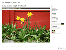 Tablet Screenshot of norwegiandiary.wordpress.com