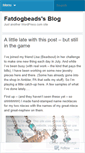 Mobile Screenshot of fatdogbeads.wordpress.com