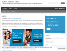 Tablet Screenshot of lutfian.wordpress.com