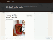 Tablet Screenshot of bigbookandasmile.wordpress.com