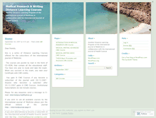 Tablet Screenshot of medicalresearchwriting.wordpress.com