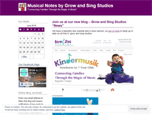 Tablet Screenshot of growandsing.wordpress.com