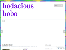 Tablet Screenshot of bodaciousbobo.wordpress.com