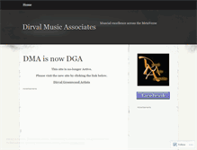 Tablet Screenshot of dirvalmusicassociates.wordpress.com