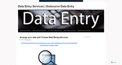 Desktop Screenshot of datacleansingservices.wordpress.com