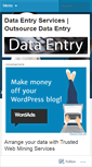 Mobile Screenshot of datacleansingservices.wordpress.com