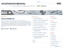 Tablet Screenshot of amydmedschooljourney.wordpress.com