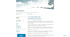 Desktop Screenshot of brandripple.wordpress.com