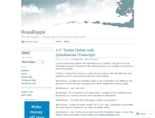 Tablet Screenshot of brandripple.wordpress.com