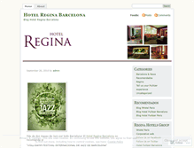 Tablet Screenshot of hotelreginabarcelona.wordpress.com