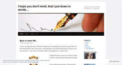 Desktop Screenshot of iputdowninwords.wordpress.com